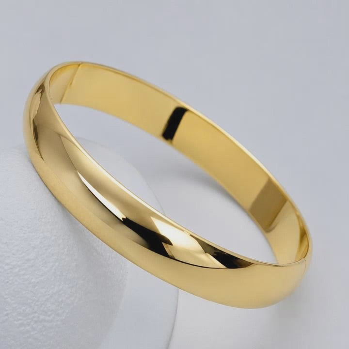Gold finish bangle