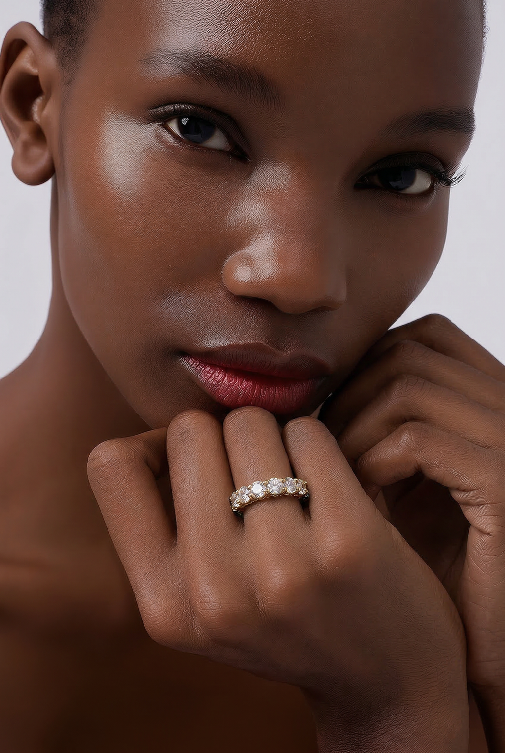 925 Sterling Silver Eternity Bang