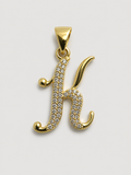 Gold finish Letter pendant
