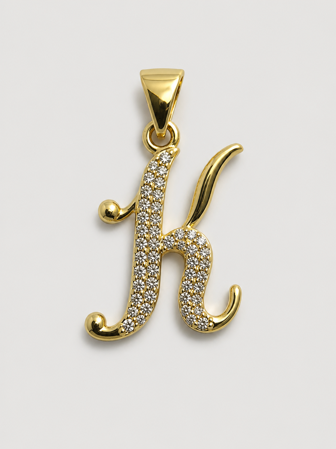 Gold finish Letter pendant