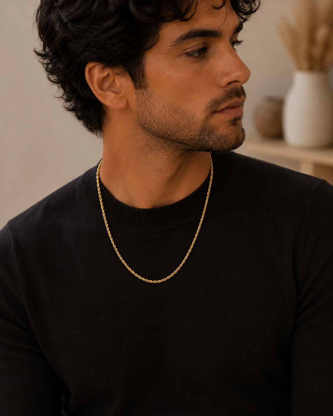 Gold finish Rope chain