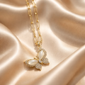 Paperclip Butterfly Necklace