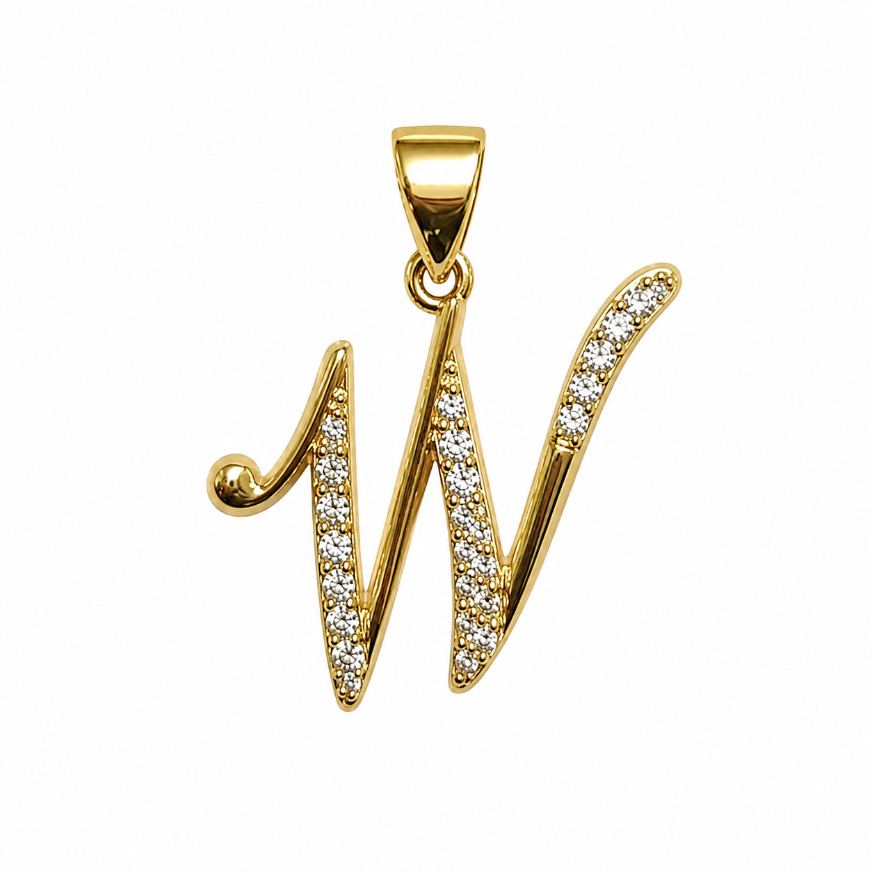 Gold finish Letter pendant