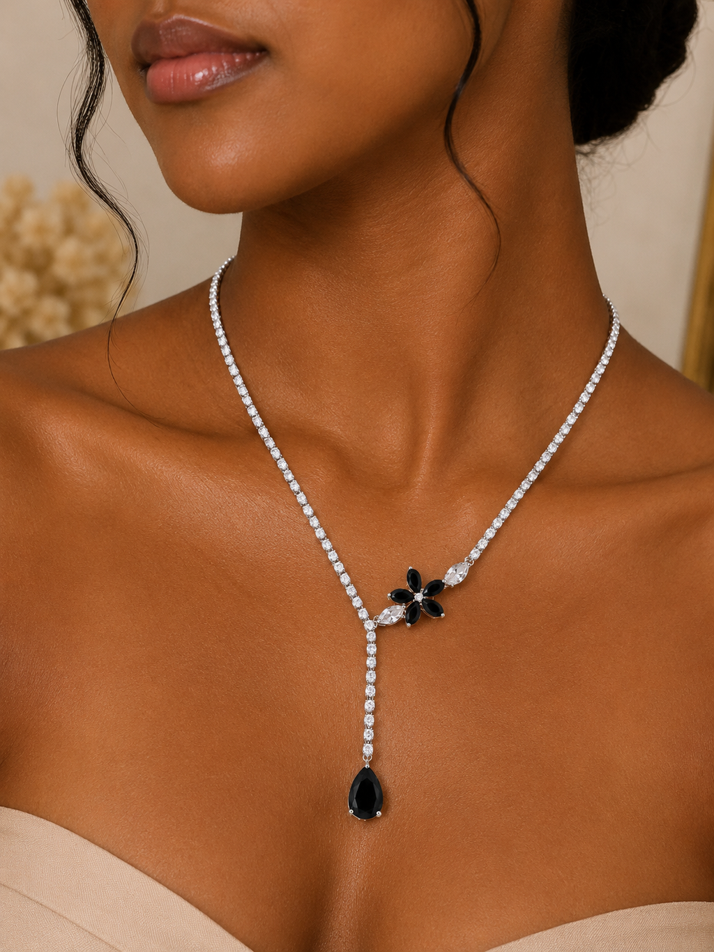 Cz stones necklace