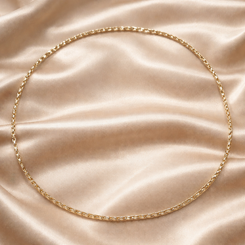 14k gold finished necklace