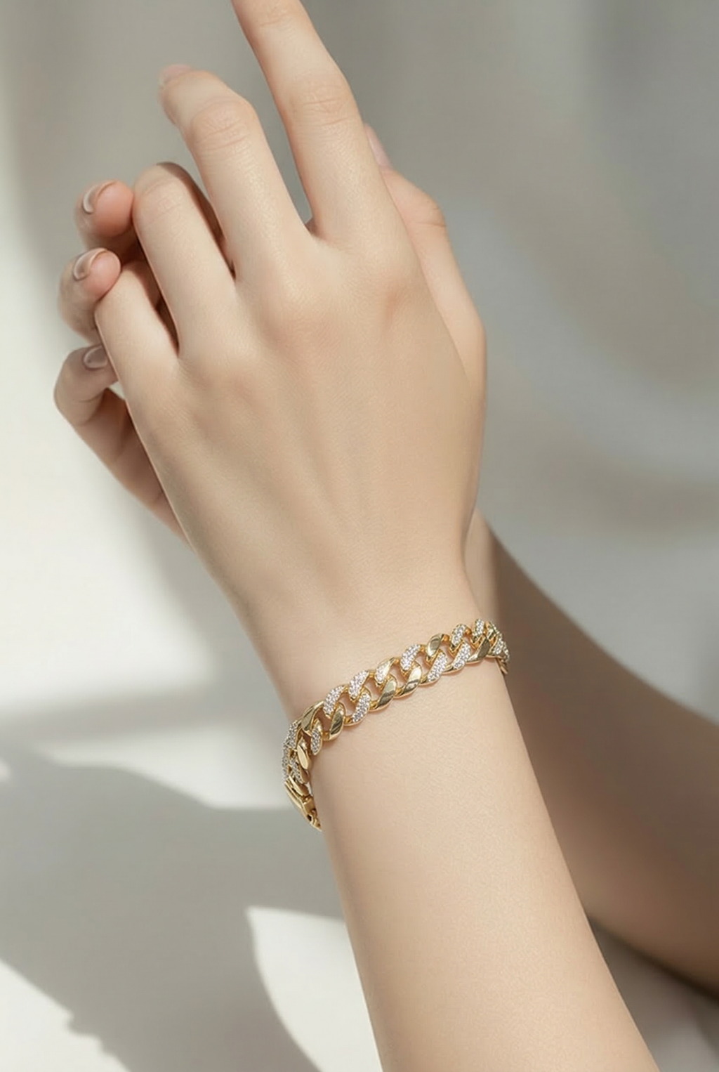18k Gold filled Cuban chain bracelet