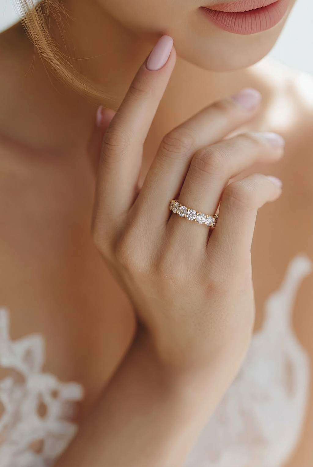 925 Sterling Silver Eternity Bang