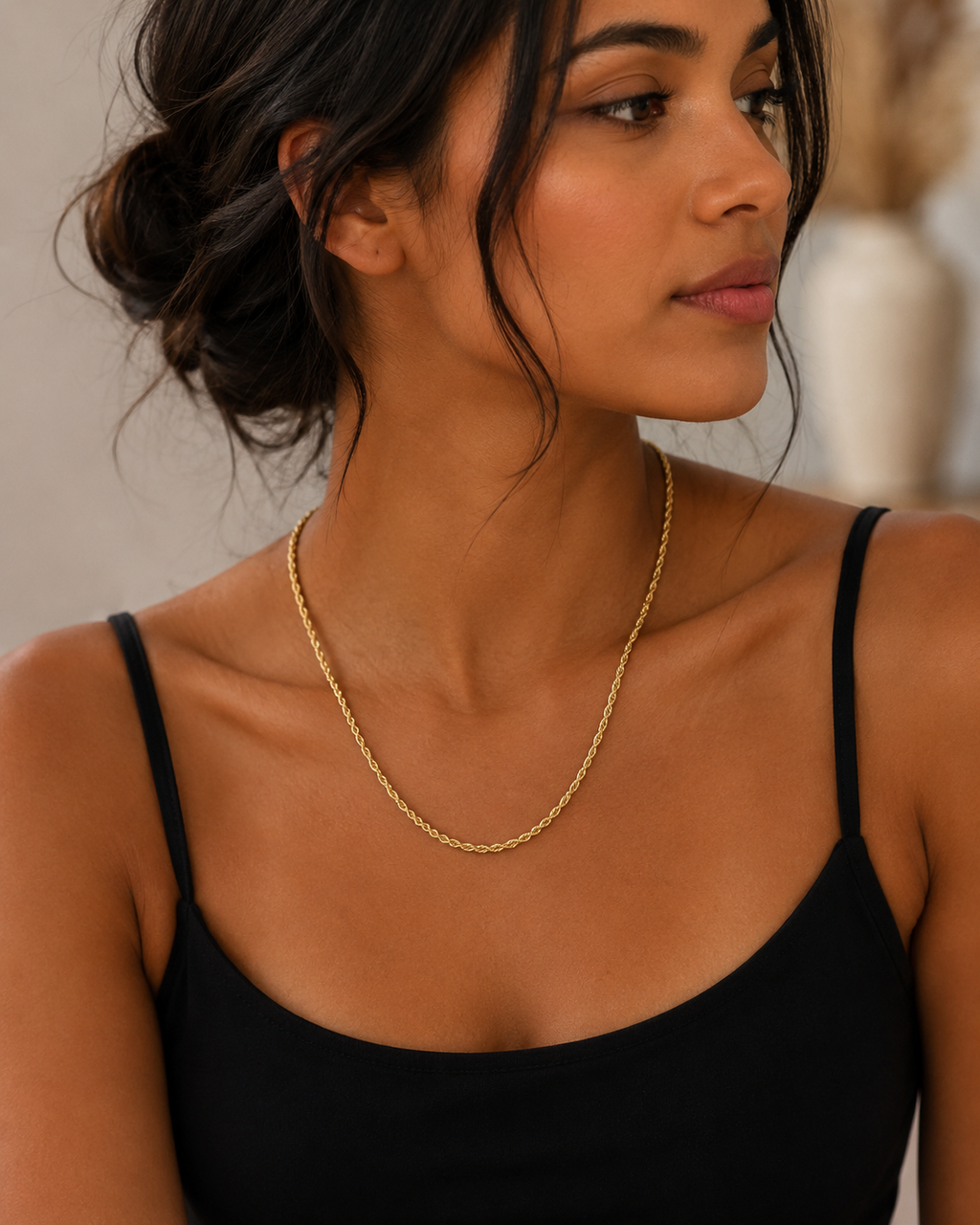 Gold finish Rope chain