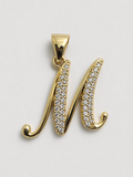 Gold finish Letter pendant