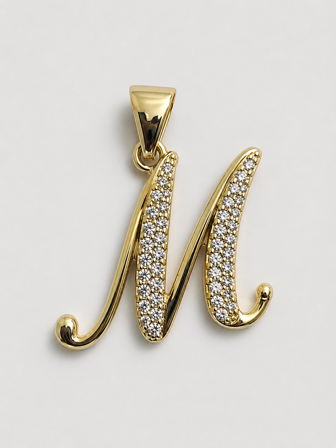 Gold finish Letter pendant