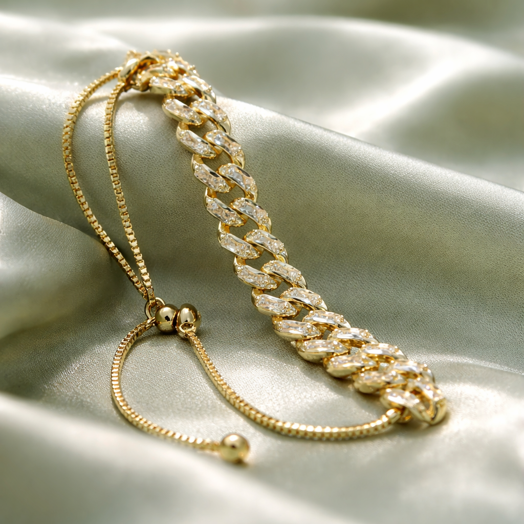 Clear Stone Adjustable Bracelet