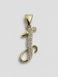 Gold finish Letter pendant
