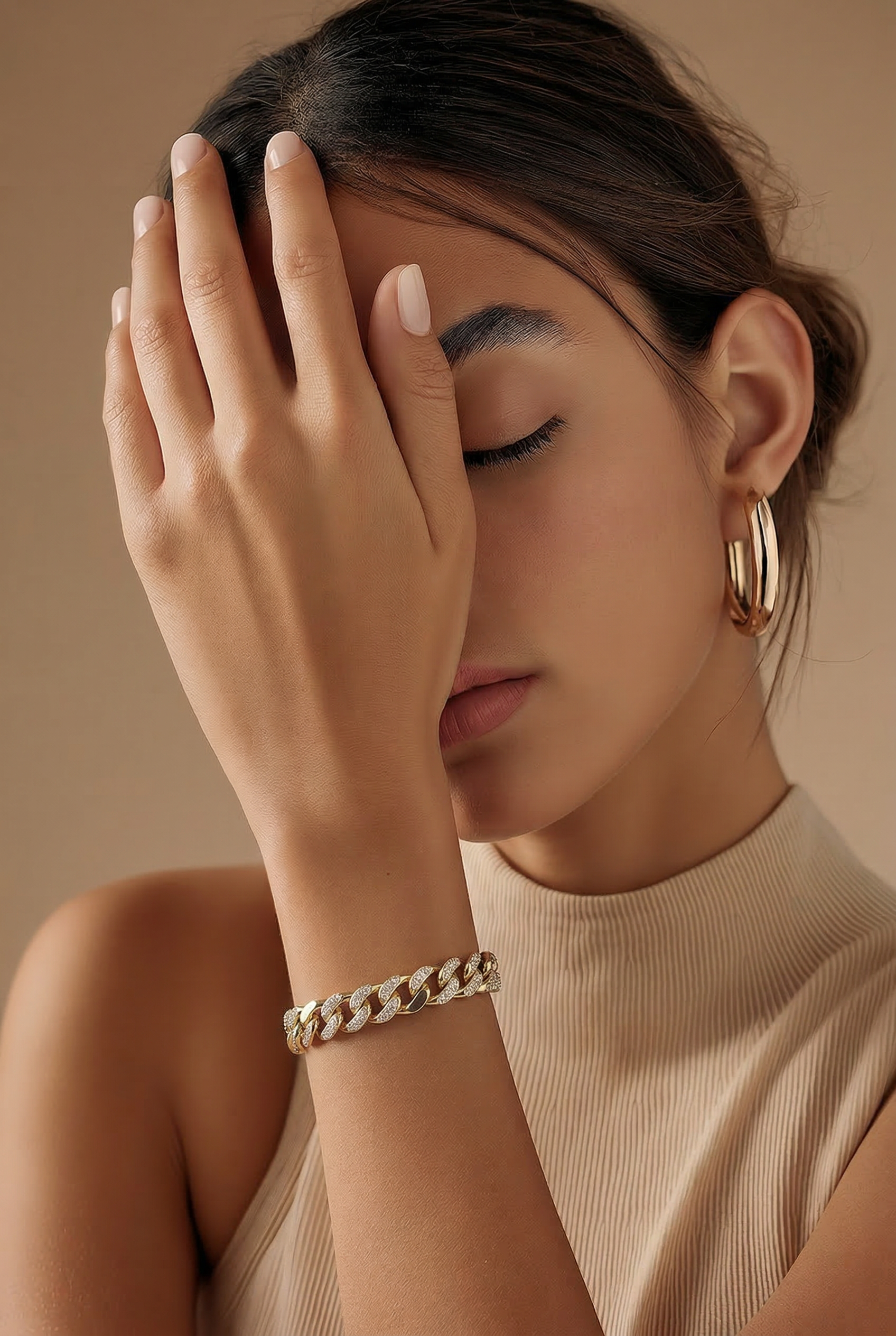 18k Gold filled Cuban chain bracelet