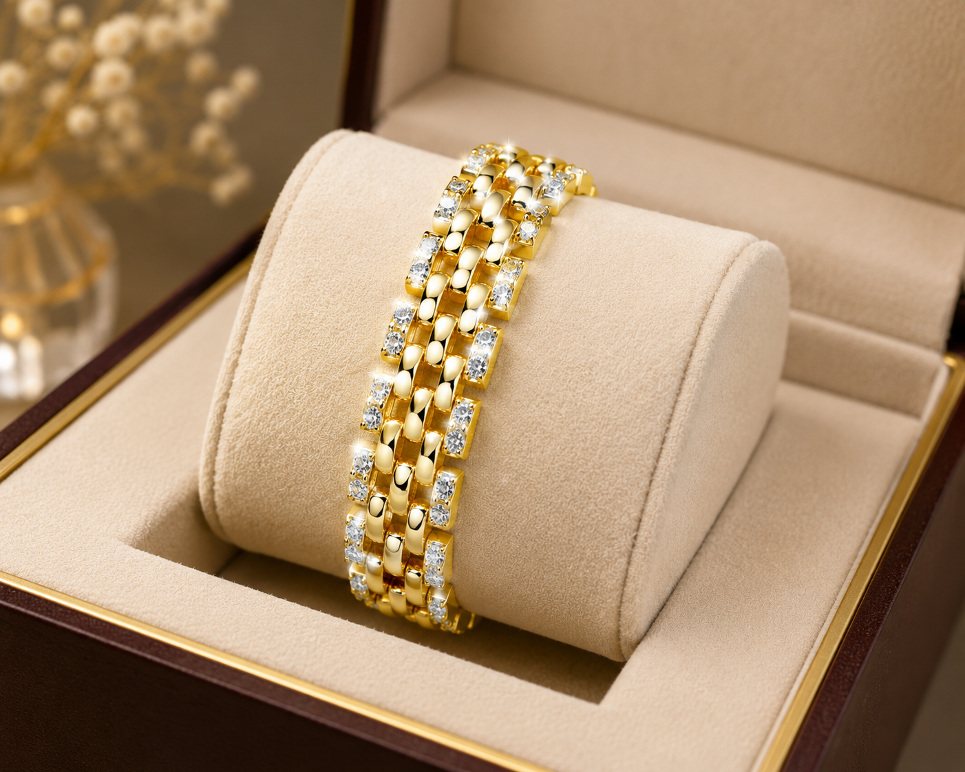 Gold finish bracelet