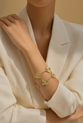 14k Gold filled clover bracelet