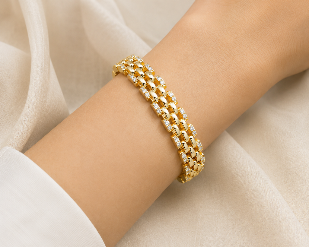 Gold finish bracelet